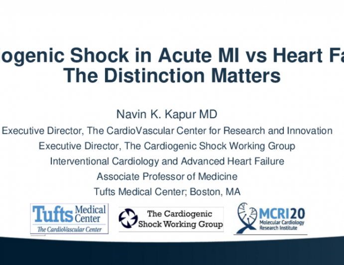 AMI vs HF-Shock:  They Are NOT the Same