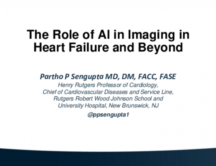 The Role of AI in Imaging in Heart Failure and Beyond