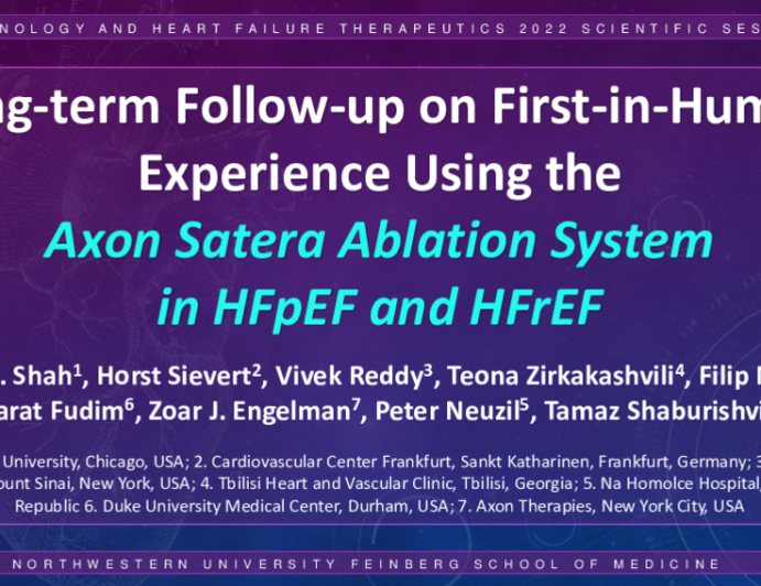 Long-term follow-up on FIH experience using the Satera Ablation System in HFpEF and HFrEF