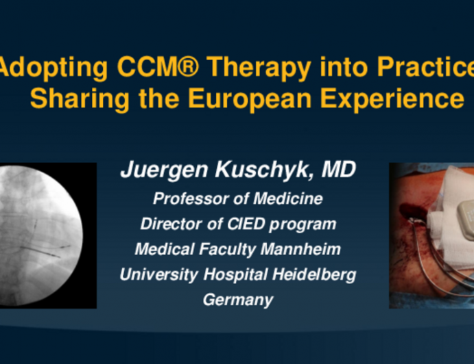 Adopting CCM® Therapy into Practice  – Sharing the European Experience