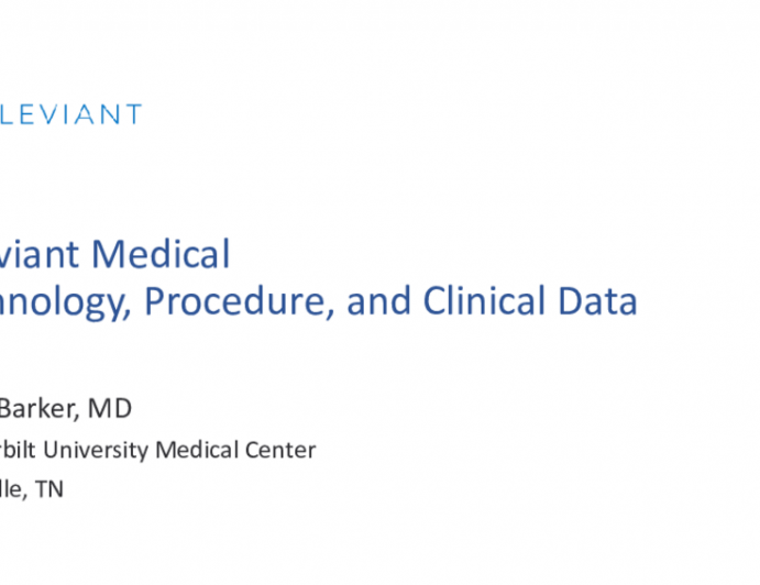 Alleviant Medical Technology, Procedure and Clinical Data