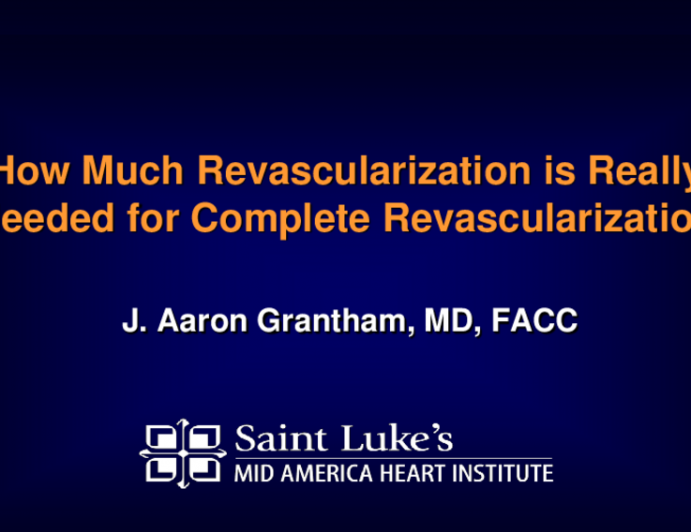How Complete Does Complete Revascularization Really Need to Be?