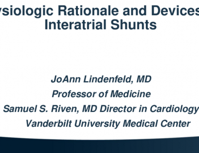 Physiological Rationale and Devices for Interatrial Shunts