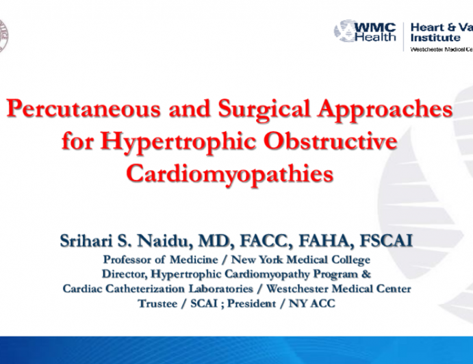 Percutaneous and Surgical Approaches for Hypertrophic Obstructive Cardiomyopathies