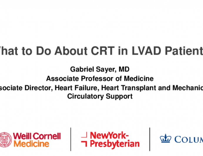 What to Do About CRT in LVAD Patients