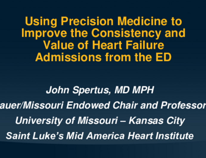 Using Precision Medicine in the ED to Triage Patients With Heart Failure Exacerbations