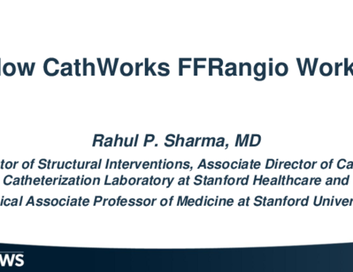 How does CathWorks FFRangio work? Demo and case-based discussion.