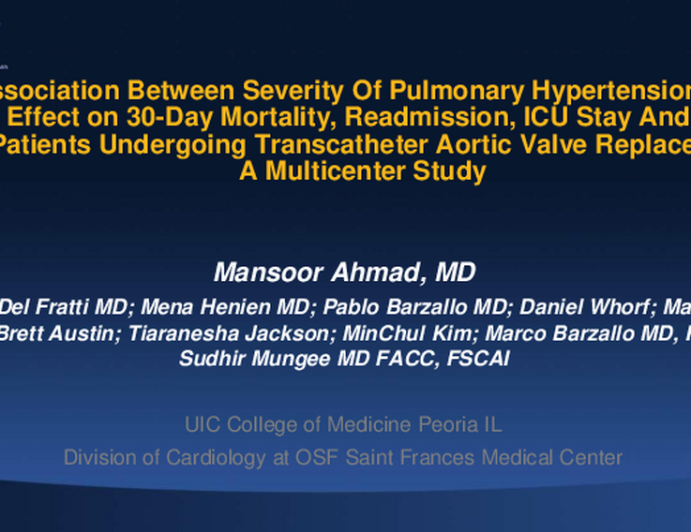 Association Between Severity Of Pulmonary Hypertension And Its Effect ...