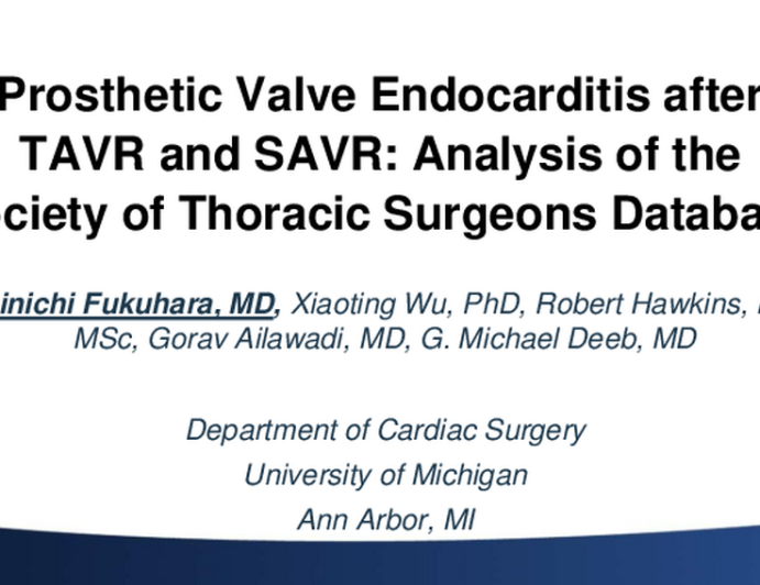 Prosthetic Valve Endocarditis After Transcatheter and Surgical Aortic Valve Replacement: Analysis of the Society of Thoracic Surgeons Database