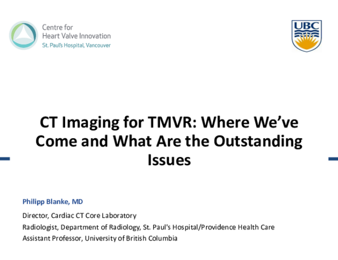 CT Imaging for TMVR: Where We’ve Come and What Are the Outstanding Issues