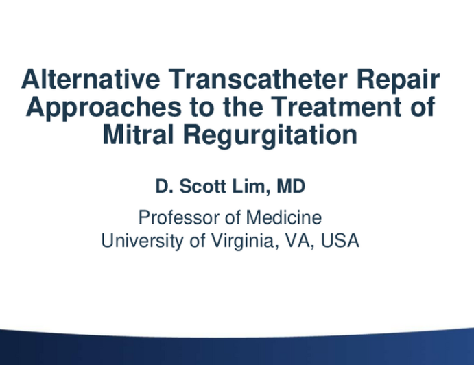 Potential Solutions: Alternative TMVr Concepts – Annuloplasty and Chordal Replacement Technologies