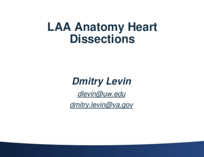 LAA  Anatomy Heart Dissections