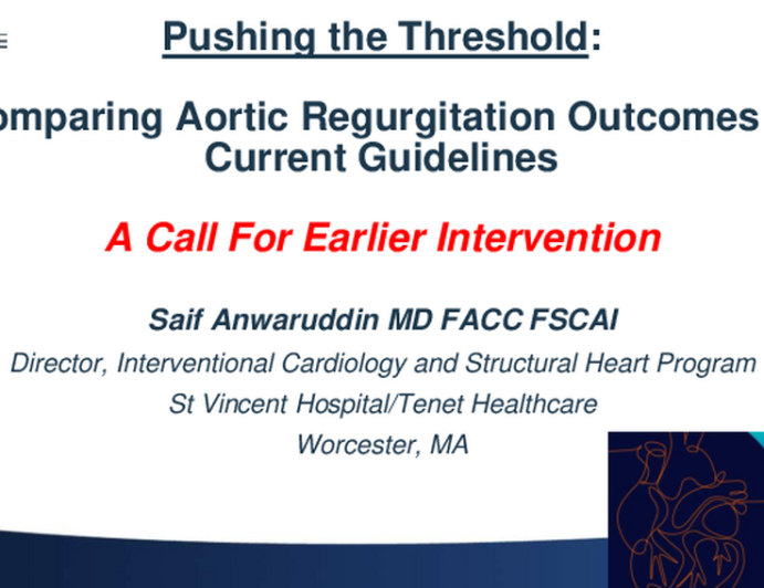 Pushing the threshold: comparing aortic regurgitation outcomes to current guidelines and the possible need for earlier intervention
