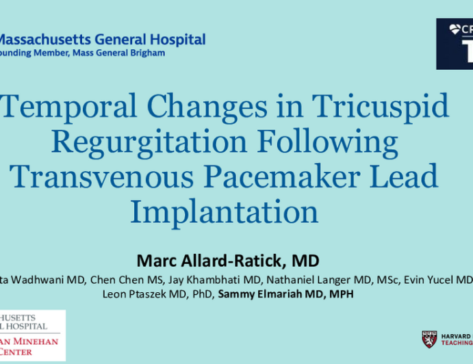 Evolution of Tricuspid Regurgitation Over Time Following Transvenous Pacemaker and Defibrillator Lead Implantation