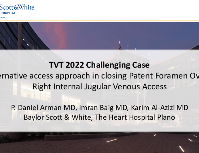 An alternative access approach in closing Patent Foramen Ovale via Right Internal Jugular Venous Access