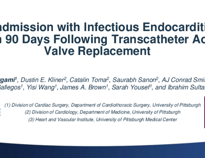 Infectious Endocarditis after Transcatheter Aortic Valve Replacement
