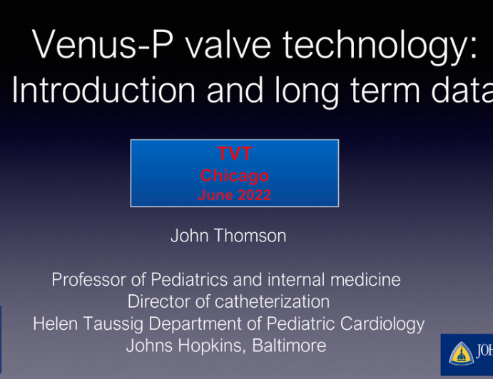 VenusP-Valve Technology Introduction & Data from Long Term Follow-up