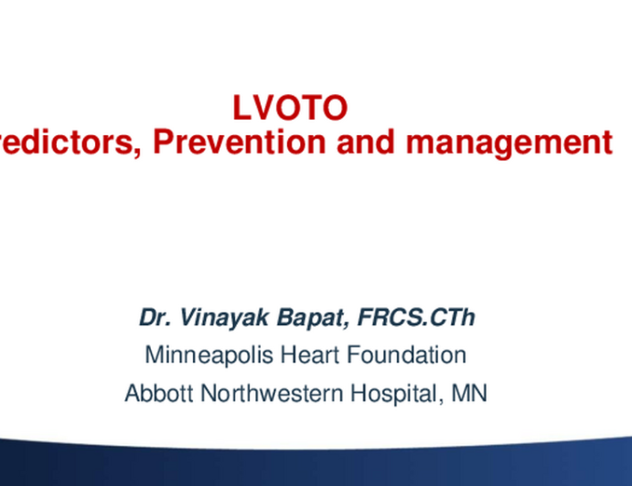 LVOT Obstruction Post-TMVR: Predictors, Prevention, and Post-interventional Management
