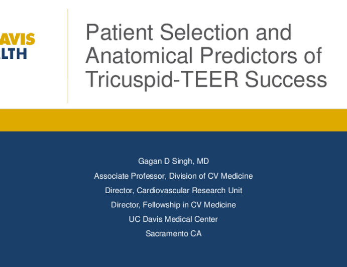 Patient Selection and Anatomical Predictors of Tricuspid-TEER Success