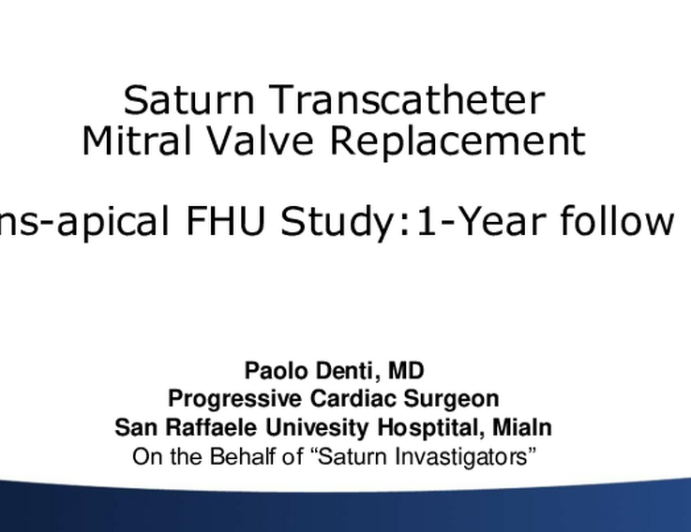 InnovHeart: TA FIH Results (Saturn) and Future Generation TS System