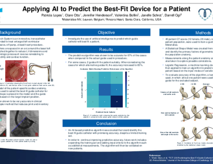 Applying AI to Predict the Best-Fit Device for a Patient