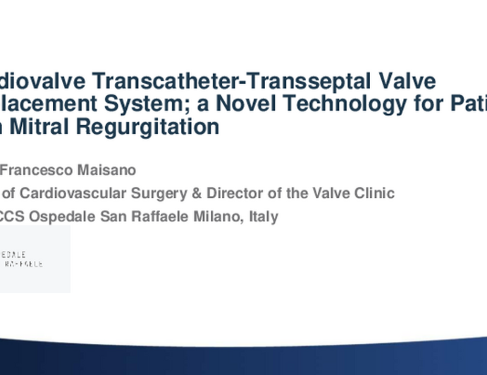 Cardiovalve TMVR System; a Novel Technology for Patients with Mitral Regurgitation