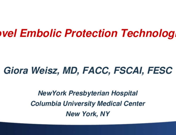 Novel Embolic Protection Technologies: The Current State of Play
