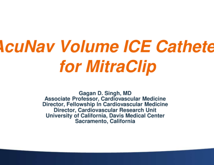 AcuNav Volume ICE Catheter for MitraClip