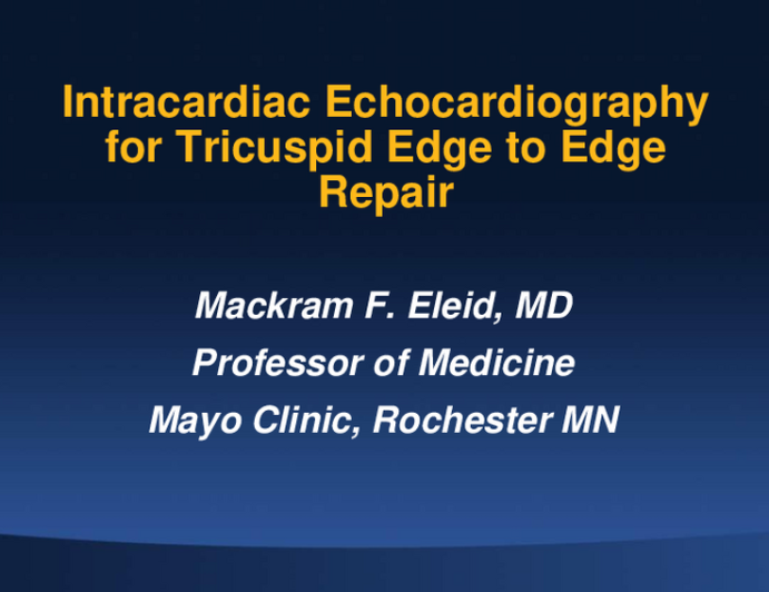 3D ICE-Guided Tricuspid-TEER: Devices Available and Technique