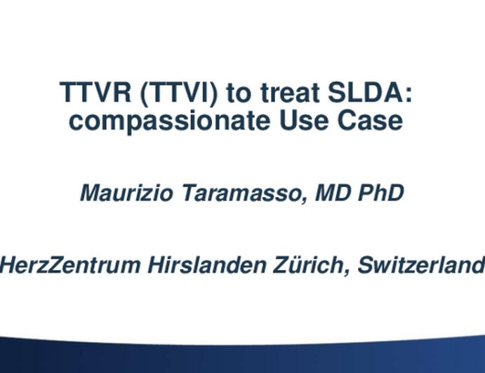 TTVR to Treat SLDA: Compassionate Use Case