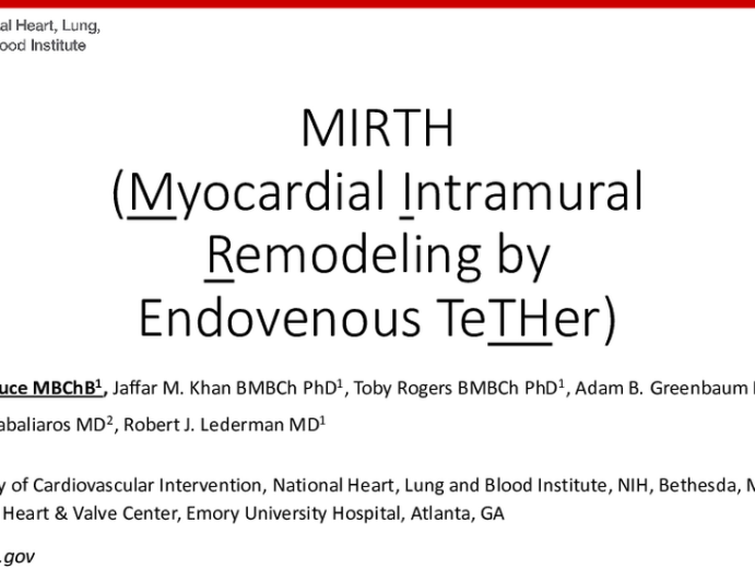 Myocardial Intramural Remodeling by Transvenous Interstitial teTHer