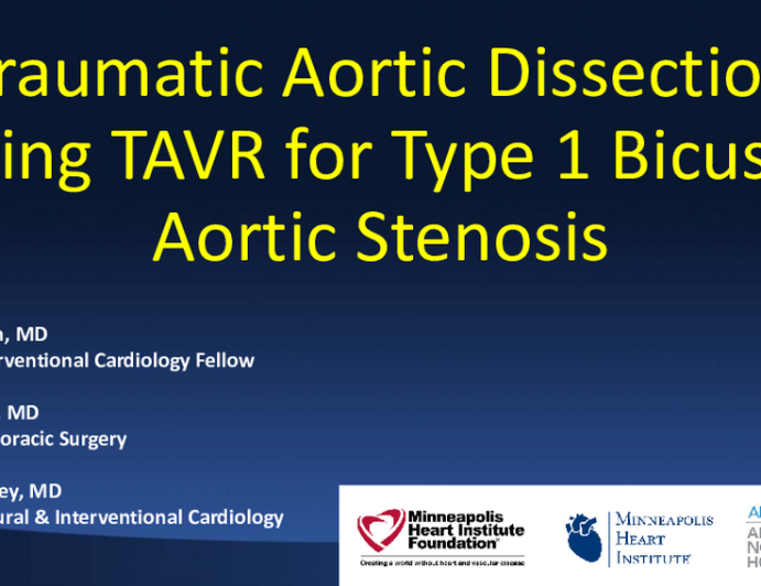 Traumatic Aortic Dissection During TAVR for Type 1 Bicuspid Aortic Stenosis