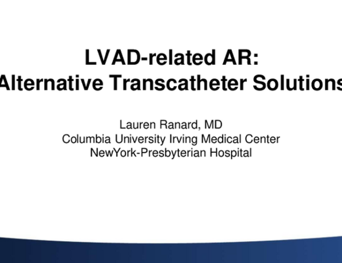 Alternative Transcatheter Solutions