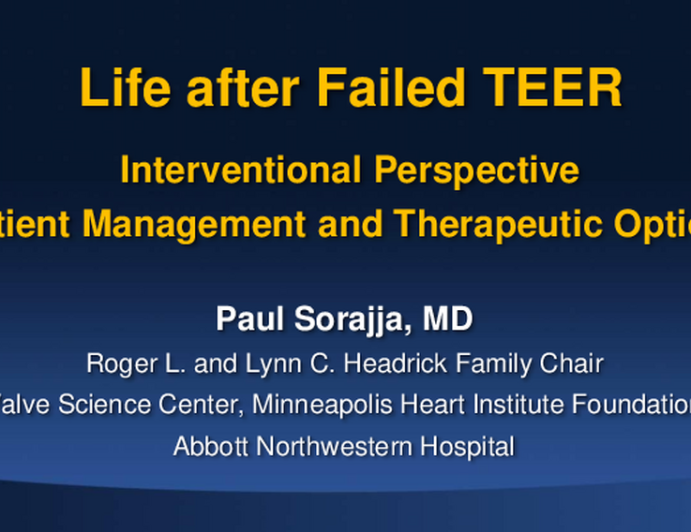 Interventional Perspective: Patient Management and Therapeutic Options