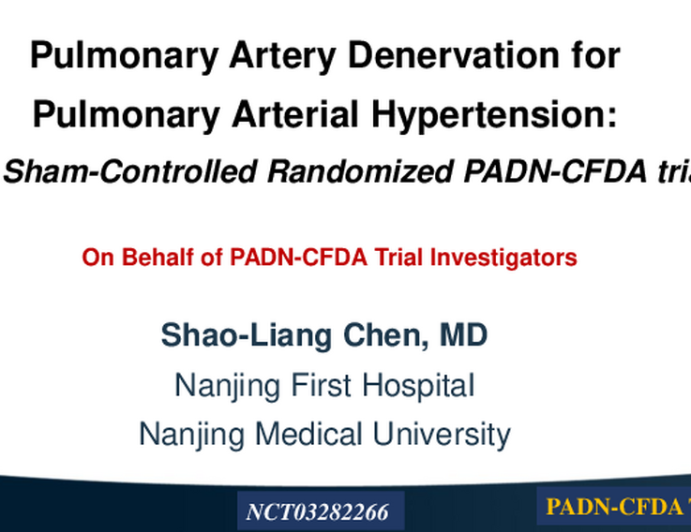 Pulmonary Artery Denervation for Pulmonary Arterial Hypertension: A Sham-Controlled Randomised Trial