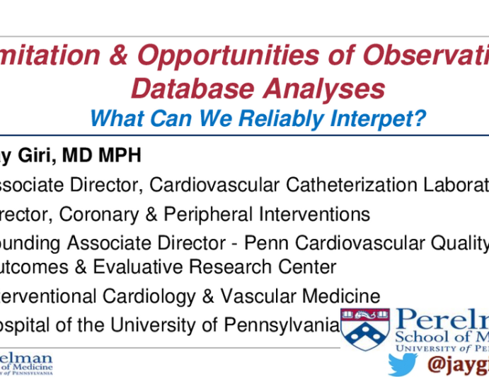 Limitations and Opportunities of Payer Database Analyses: What Can We Reliably Interpret?