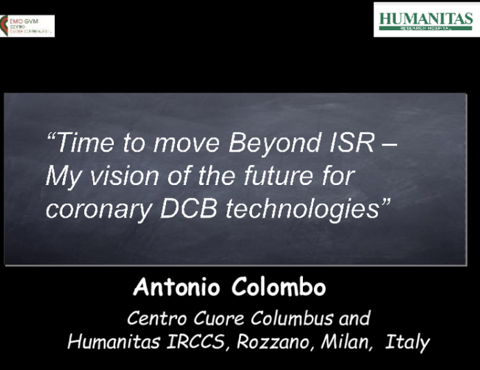 Time to Move Beyond ISR – My Vision of the Future for Coronary DCB Technologies