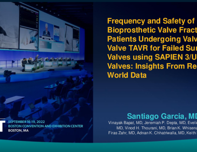 Frequency and Safety of Bioprosthetic Valve Fracture in Patients Undergoing Valve in Valve TAVR for Failed Surgical Valves Using the SAPIEN 3/Ultra Valves: Insights From Real-World Data