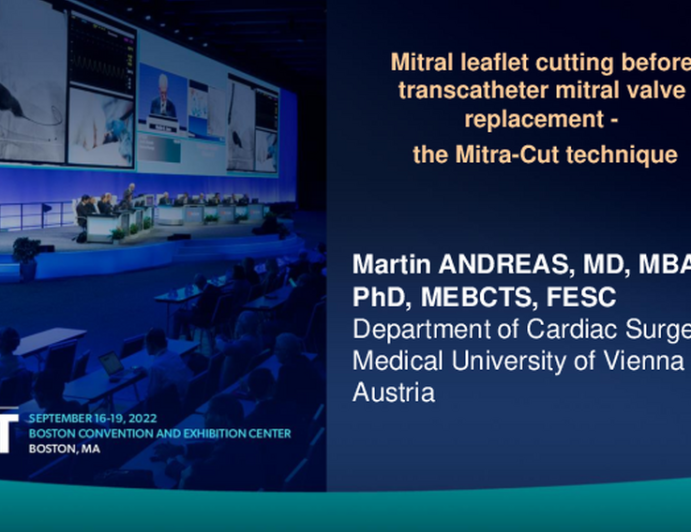 TCT 617: Mitral leaflet cutting before transcatheter mitral valve replacement -  the Mitra-Cut technique.