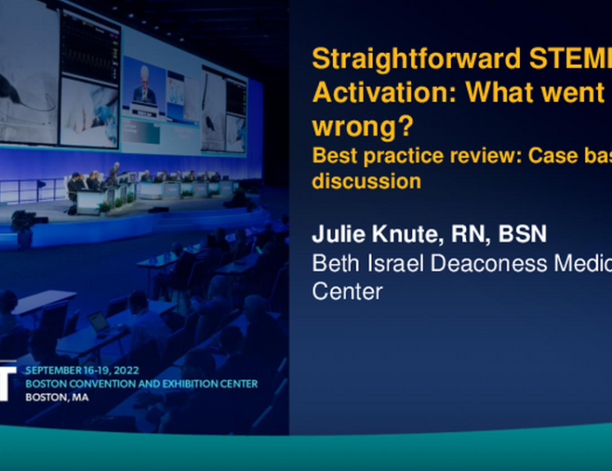 Straightforward STEMI Activation: What Went Wrong?: Best Practice Review: Case Based Discussion