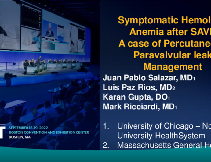 TCT 775: AORTIC PARAVALVULAR LEAK AFTER SURGICAL AORTIC VALVE REPLACEMENT TREATED WITH BALLOON AORTIC VALVULOPLASTY FOLLOWED BY PLUG CLOSURE