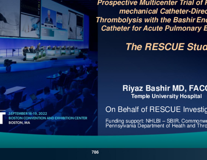 A Prospective Multicenter Trial of Pharmaco-Mechanical Catheter-Directed Thrombolysis With the BASHIR™ Endovascular Catheter for Intermediate-Risk Acute Pulmonary Embolism – The RESCUE Study