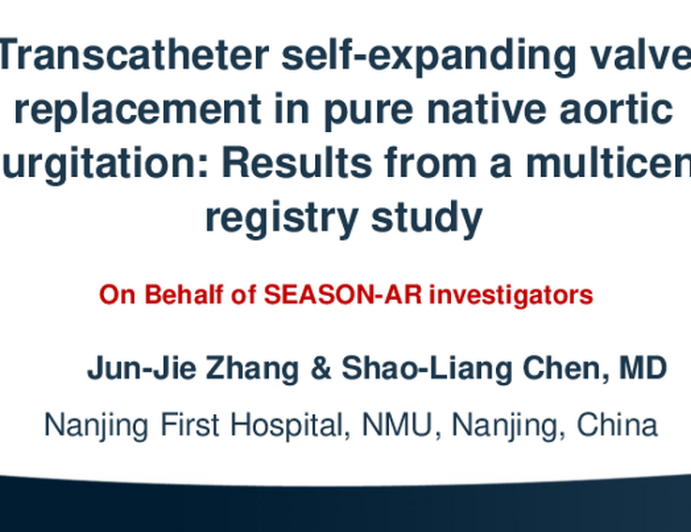 Transcatheter Self-expanding Valve Replacement in Pure Native Aortic Regurgitation: Results from a Multicenter Registry Study