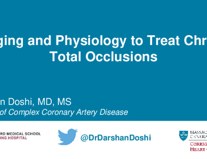 Imaging and Physiology to Treat Chronic Total Occlusions