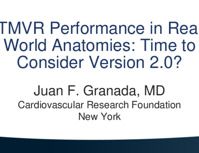 TMVR Performance in Real World Anatomies: Time to Consider Device Version 2.0?