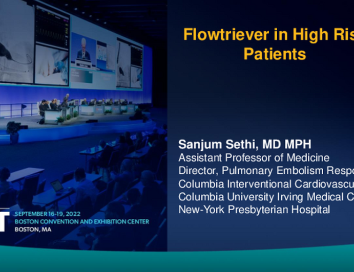 FlowTriever in high-risk patients