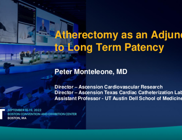 Atherectomy as an Adjunct to Long Term Patency