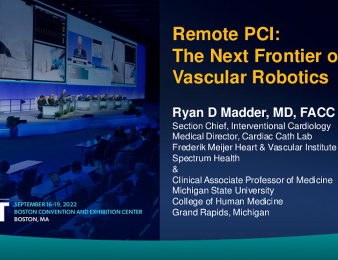 Remote PCI: the next frontier of vascular robotics