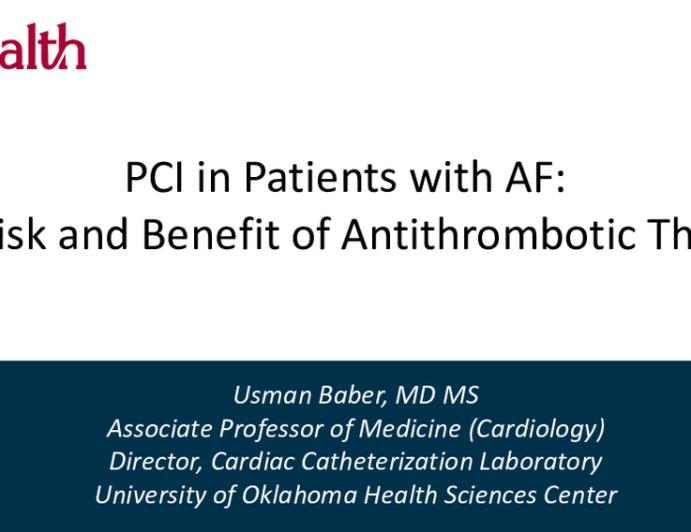 PCI in Patients With AF: The Risk and Benefit of Antithrombotic Therapy