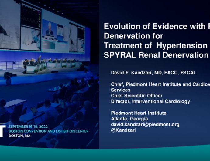 Update on the SPYRAL Clinical Trials Program (Radiofrequency Renal Denervation)